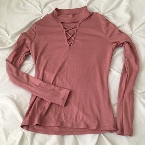 Mauve Long Sleeve Top